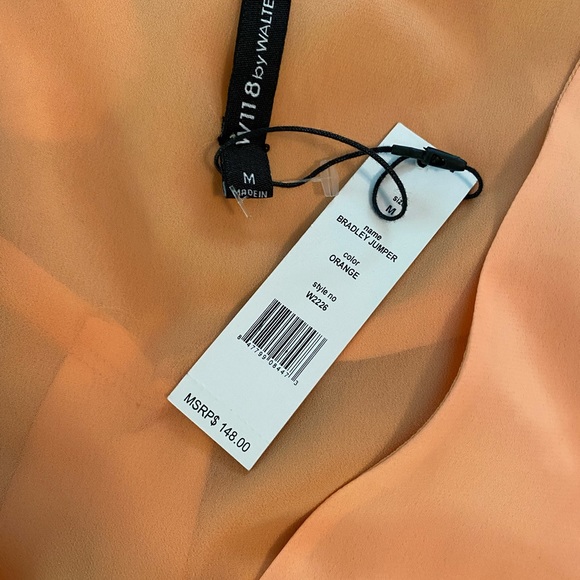 🎁NWT Walter Baker Romper M. Peach/Fuchsia …or Teal/Purple. - Picture 5 of 10